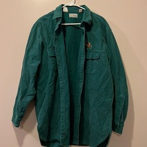 L.L.Bean fleece button up